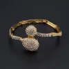 Дубайские хрустальные комплекты ювелирных изделий, классическое ожерелье в форме капли воды, браслет, серьги, кольцо для женщин, свадебный комплект ювелирных изделий для невесты3034