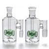 Glas Ash Catcher dik glas 14.4mm 18.8mm 90 graden Ashcatcher Rook accessoire voor Bong Oil Rigs Water Pipe