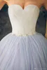 Romantyczna suknia kulkowa Quinceanera Sukienka Sweetheart Aplikacje Koronki Zroszony Sweet 16 Dresses Party Prom Dresses Vestidos de Quinceañera