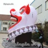 Customized Halloween Decorative Inflatable Evil Clown Head Replica 4m Height Funny Blow Up Demon Skull Balloon For Nightclub Entrance Decoration