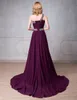 2019 Newest Sexy Chiffon Long Gradient Evening Dresses With Floor-length Beaded Crystals Ombre Formal Prom Party Gown Vestido Longo AL28