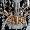 Europejska Moda Vintage K9 Kryształy Żyrandol Lampa 9 Arms świeca Wisiorek Oświetlenie Oprawy żelaza Oświetlenie domowe E14 E12 Nowoczesne żyrandole