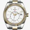 7 -selling Luxury Watches New 24-Hour Men's Automatic Calendar 42mm Stainless Steel Sky Dweller Men's Watch219h