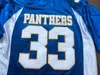Tim Riggins #33 Friday Night Lights Paanthers Movie Mannen Voetbal Jersey Alle Gestikt Blauw S-3XL Hoge Kwaliteit Gratis Verzending