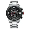 NIBOSI Mannen Horloges Chronograaf Heren Sport Horloge Militaire Quartz Horloge Mannen Creatieve Grote Wijzerplaat Klok Relogio Masculino Reloj Hombre261u