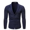 Klänningskjorta Mäns Långärmad Solid Simple Button Cardigan Casual Slim Fit Shirt Fashion High Quality Herrkläder Svartvit
