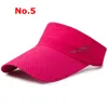 Moda Unisex Viseras Gorras Mujeres Hombres Casual Sólido Visera ajustable Sombrero para el sol Verano Algodón Anti-UV Topless Deportes Golf Gorra de tenis al aire libre