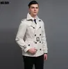 Бесплатная Доставка 2019 Новый Дизайнер ouble Harding Colread Crown Create Mens Mens Overcoat Длинные Рукава Мужская Одежда Бизнес Верхняя одежда