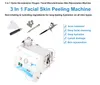 3 in 1 Aqua Dermabrasion Hydra Diamond Diamante Microdermoabrasione per la pelle Assistenza per la cura della pelle Ossigeno Pistola a spruzzo a spruzzo del jet Peel Attrezzature di bellezza