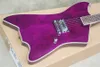 Custom Factory Purple Body 1 Pickup Chitarra elettrica con hardware cromato, tastiera in palissandro, personalizzabile