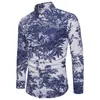 Fashion Folk Floral Printed Tracksuit Men Casual Two Piece Suit Shirts Drawstring Sweatpants Plus Size M-5XL Ensemble Homme Sets