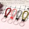 PU Leather keychain Braided Woven Rope Key Chains Bag Pendant Key Chain Holder Men Women Car Keyrings With Tag GGA2822