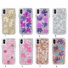 Karat pétalas transparente capa para iPhone X XS Max 6 7 8 Plus híbridos Ditsy casos flores de telefone para Samsung Note8 S9