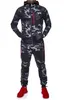 Herren-Trainingsanzüge, Herren-Camouflage-Jacken-Sets, bedruckt, 2-teilig, Sportbekleidung, Herren-Top, Hosen, Anzüge, Kapuzenpullover, Outdoor-Mantel und Hosen