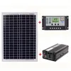 Freeshipping 18V20W Solarpanel + 12V / 24V Controller + 1500W Wechselrichter Ac220V Kit, geeignet für Outdoor und Home Ac220V Solarenergie-S