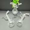 Курящая труба мини -кальян стеклянные бонги красочные металлические формы прозрачная и портативная бутылка для кальяна в форме