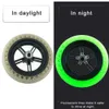 KIT de pneus de roue en nid d'abeille solide Fluorescent lumineux de nuit pour Scooter Xiaomi Mijia M365/M187/PRO