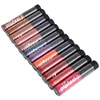 New 12 Color Liquid Waterproof Elegant Matte Smooth Lipstick Lip Stick Lipgloss Long Lasting Sexy Nude Lip Gloss