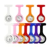 Promotion Christmas Gifts Colorful Nurse Brooch Fob Tunic Pocket Watch Silicone Cover Nurse Watches Party Favor8932186