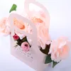 Boîte à fleurs pliante en papier Kraft, boîte d'emballage de fleurs étanche, conteneur d'emballage de magasin de fleurs, boîte de rangement cadeau