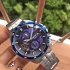 Ny EFR550 EF-550RBSP-1A EF 550RBSP 550 Sport Chronograph Mens Watch 125 Models tillgängliga Stopwatch Full Steel Watch