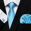 Cravate pour hommes de la série Fashion-Flower Anacardi Fiori Cravatta 100% soie tissée cravate + mouchoir + ensembles de boutons de manchette pour costume formel trois pièces