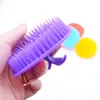 Forme de fleur de prunier pour exfolier shampooing brosse brosse à cheveux Protéger les cheveux propre qualité brosse tête massage en plastique laver les cheveux en gros LX6627