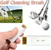 Новый 10 шт белый Карманный Выдвижной Golf Club Cleaning Brush Tool - Проводная Щетка клуба Groove Бесплатная доставка