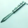 Papillon D2 G10 poignée formateur couteau d'entraînement pas tranchant artisanat arts martiaux Collection couteaux cadeau de noël