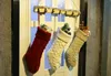 Whole New Personalized knit Christmas Stocking items Blank solid Christmas stockings Holiday Stocks Family Stockings 46cm 37cm3424