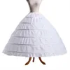 Blanc 6 cerceaux robe de bal jupon Crinoline sous-jupe jupons de mariée Slip jupe Crinoline pour Quinceanera Weddin250Y