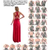 ضمادة الصيف فستان النساء غير الرسمي Slim Boho Beach Maxi Dresses Female Sexy Elegant V Back Backless Wedding Long Party Dress J190601413140