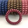 Mattfarbenes Telefonkabel, Pferdeschwanz-Halter, Kordel, Gummi, gute Qualität, elastisches Haarseil-Armband für Mädchen