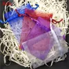 50pcs tiul organza torba na przyjęcie weselne dekoracja opakowania torby prezentowe Eugen Yarn Bag 6x8 8x11 10x15 12x17 19x29cm6z282g