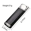HONEST Jet Torch Lighter Butane Gas Leather Metal Cigar Lighters With Gift Box Cigarette lighter Without Gas