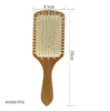 Anti-static charge wood airbag comb smooth hair tool big board hair comb black and white leather wood comb