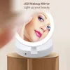 Portable LED Lighted Makeup Mirror Vanity Compact Make Up Pocket mirrors Vanity Cosmetic hand Mirror 10X Magnifying Glasses New7721298