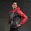 Schweiß Männer Lauf Jacken Langarm Gym Fitness Tops Mit Kapuze Zipper Mantel Sportswear Übung Sport Jacke