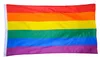 لوازم قوس قزح راية أعلام 90x150cm أعلام المثليين الكبرياء البوليستر راية العلم حزب قوس قزح العلم 100pcs التي