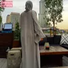 Abaya Femme Kimono Kaftan Robe Dubaiイスラム教イスラム教徒の服Abayas Caftan Marocainカタール・オマーン・トルコ・エルビー・ラマダン服