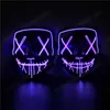 Masque d'Halloween LED Light Up Party Funny Blood Ghost Glowing Masque Festival Cosplay Costume Halloween Party LED Masques HHA824