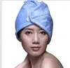 Party Designer Microfiber Magic Hair Torking Turban Handdukar 4 Färger Torra mjuka handdukar Bomull Snabbtorktorkbad Make Up Handduk DA323