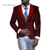 África Roupas Homens Blazer Slim Fit Fancy Blazers Terno Tops Casaco Flor Homens Blazer Vestido de Noiva Terno Casual Wyn105