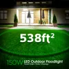 Hoge helderheid en milieubescherming 150W Module Garden Park Spotlight IP65 Waterdichte Outdoor LED Flood Lights.