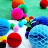 Wholesale 5cm, 8cm, 15cm, 20cm, 25cm 500pcs Tissue Paper Honeycomb Balls Decorations Honeycomb Paper Decor Wedding Party