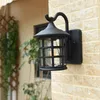 Rustic Iron Waterproof LED Outdoor Wall Lamp Vintage Kerosene Lantern Street Light Industrial Wall Sconce For Bar Coffee Shop