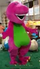 2019 Hot Sale Barney Dinosaur Mascot Kostym Vuxen Size Halloween eller Commercial Activities Outfit Leverans