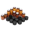 1ml Amber Mini Glass Bottle 1cc Amber Sample Vial Small Essential Oil Bottle Travel Must WB2183