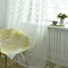 Curtain & Drapes Modern Concise Wave Window Curtains Embroidered Screening Yarn Fabric Art Windows Light Transmission Tube Curtains1