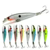 NEWUP 8PCS 7cm 6G High Quality Minnow Fishing Lure 3D Eye Bass Topwater Hard bait crankbait wobblers Pesca Lure fishing tackle